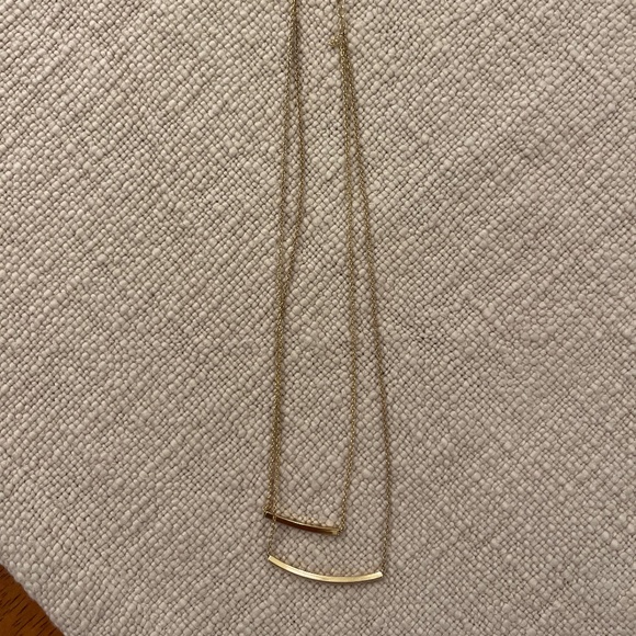 Like New Gold Double Layer Necklace Quality Piece - Picture 2 of 2